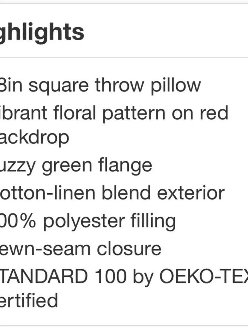 2 Target Threshold™ Square Floral Throw Pillow Red Decorative Garden Pattern NEW